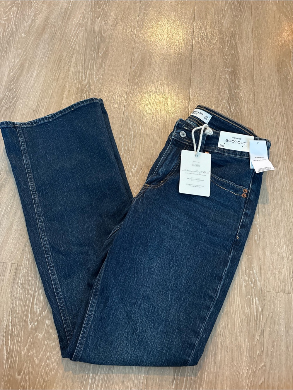 Abercrombie & Fitch Dark Blue Bootcut Women's Jeans